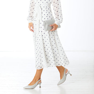 Audrey: Pale Grey Leather Shoes Sole Bliss