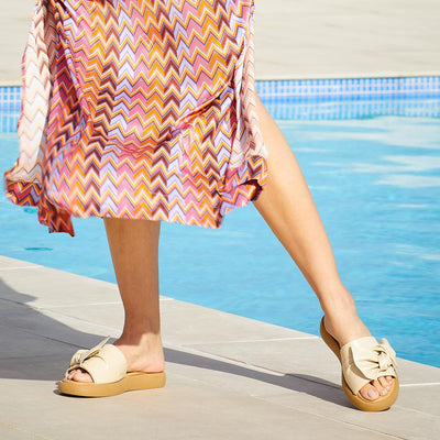 Bailey: Cream Leather Shoes Sole Bliss