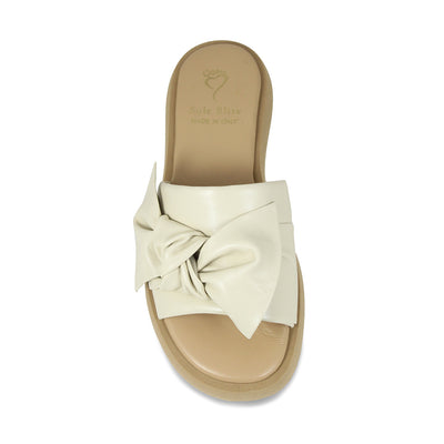 Bailey: Cream Leather Shoes Sole Bliss