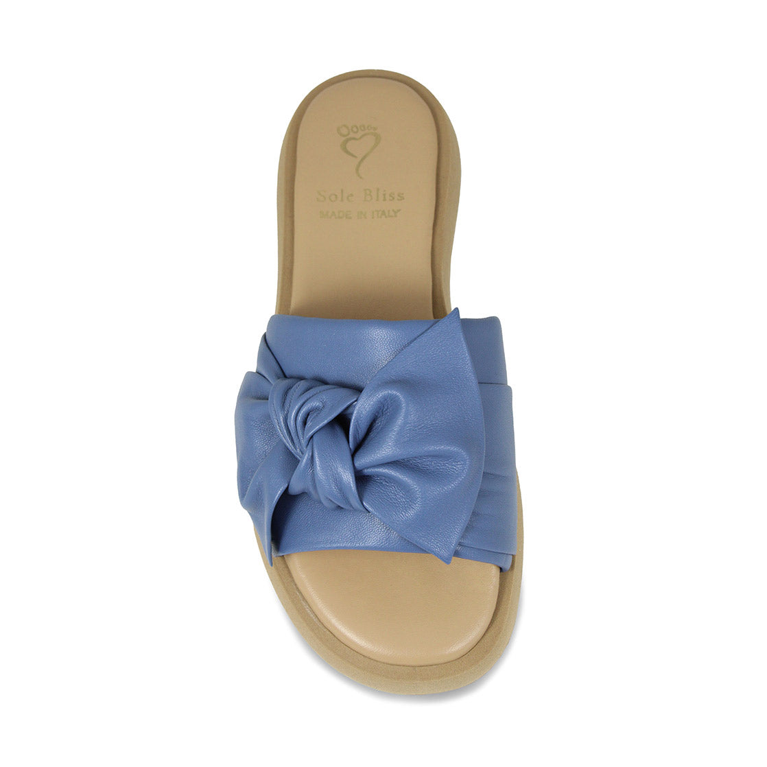 Bailey: Denim Blue Leather Shoes Sole Bliss