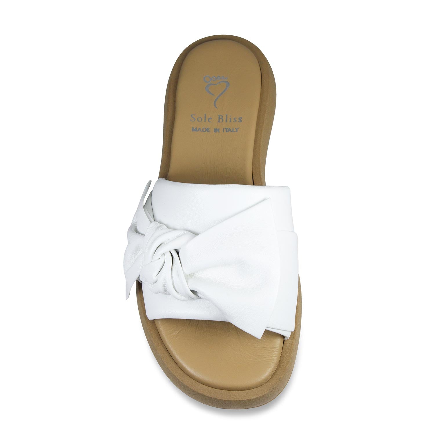 Bailey: White Leather Shoes Sole Bliss