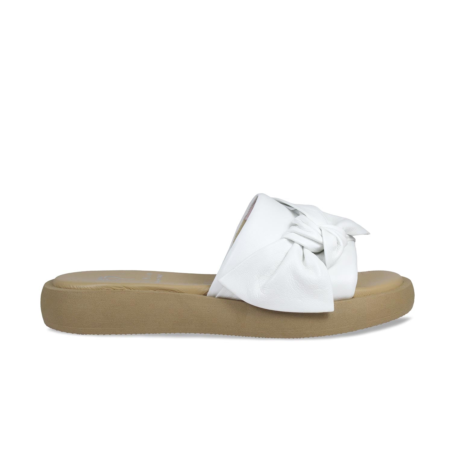Bailey: White Leather Shoes Sole Bliss