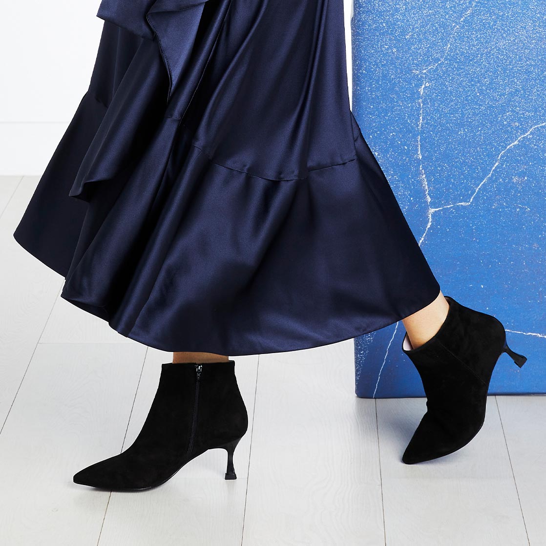 Billie: Black Suede Boots Sole Bliss