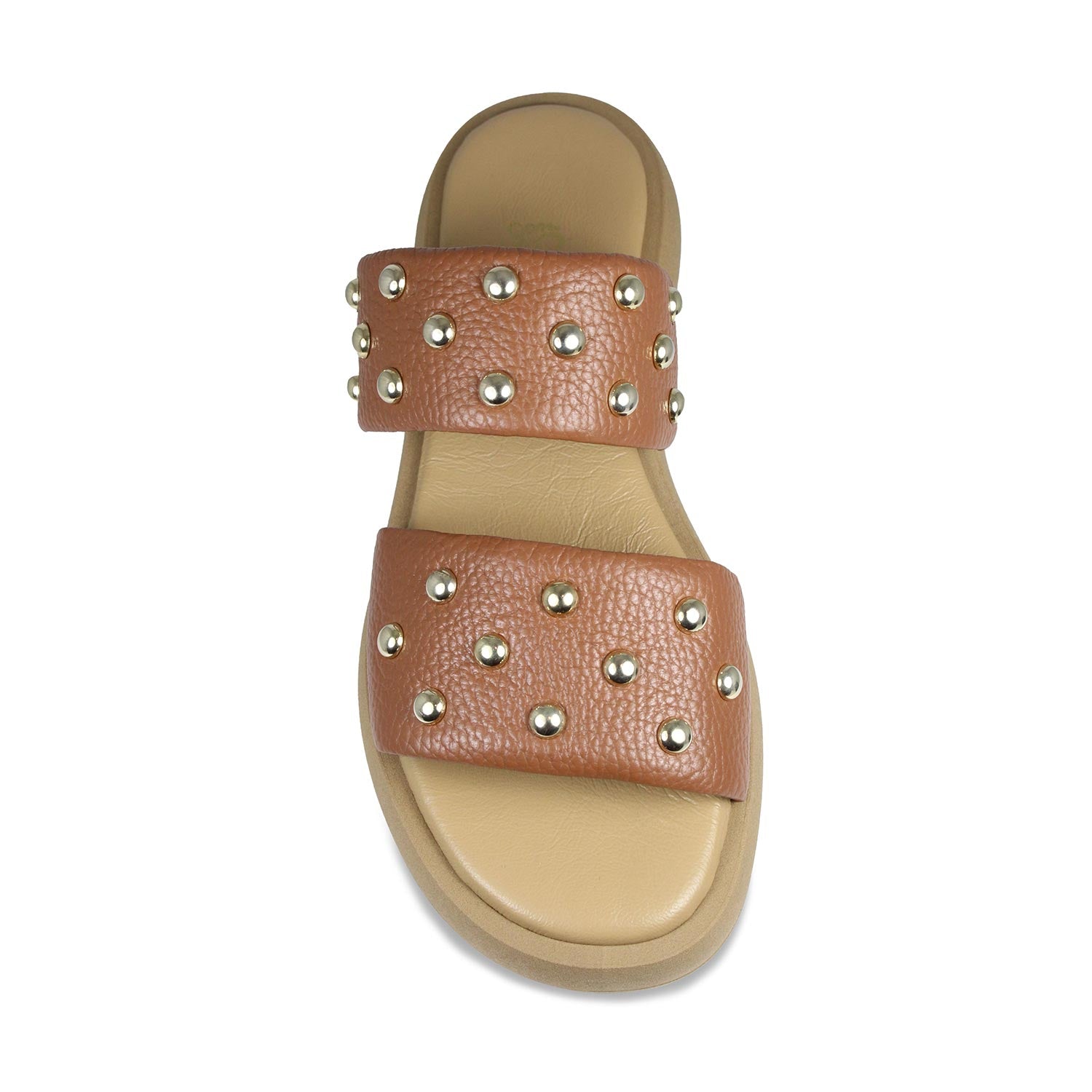 Bobbi: Tan Leather Shoes Sole Bliss