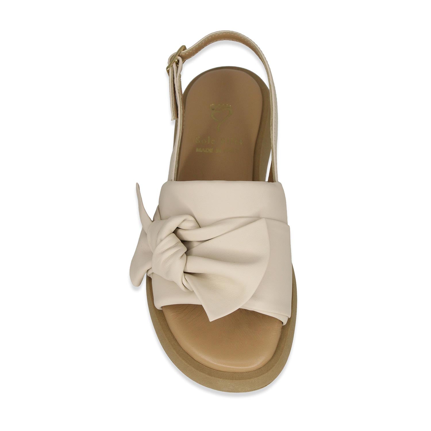 Bonnie: Cream Leather Shoes Sole Bliss