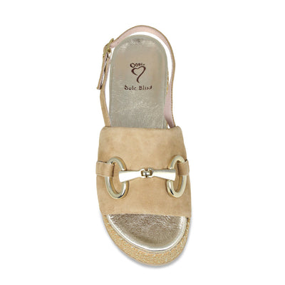 Bree: Camel Suede Shoes Sole Bliss