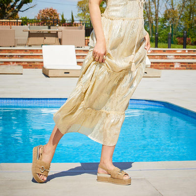 Bree: Camel Suede Shoes Sole Bliss