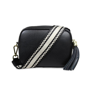 Coco: Black Leather & Cream Bags Sole Bliss