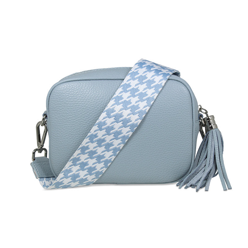 Coco: Pale Blue Leather Bags Sole Bliss