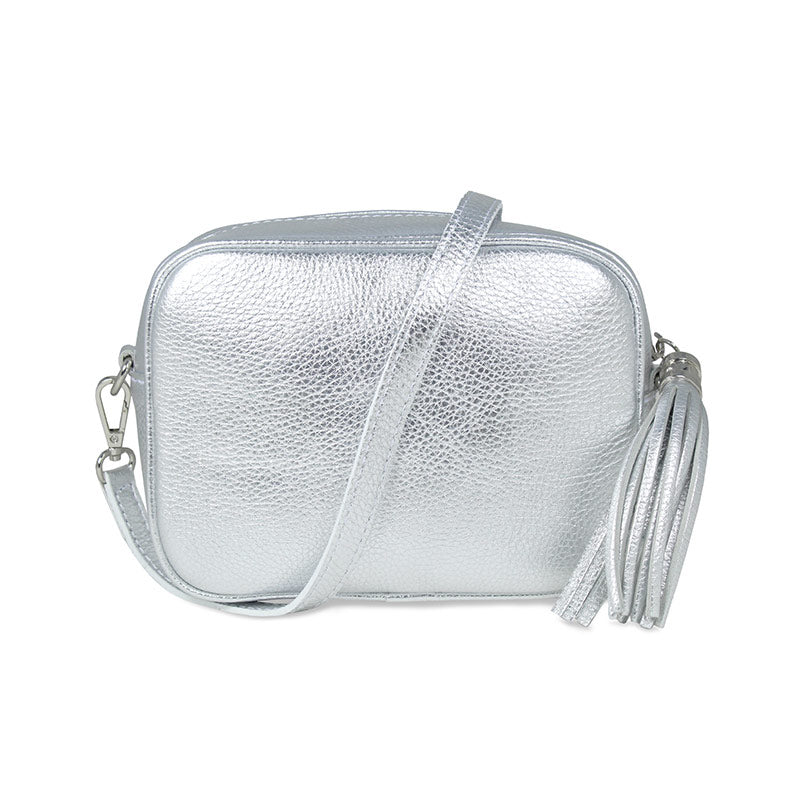 Coco: Silver Leather Bags Sole Bliss