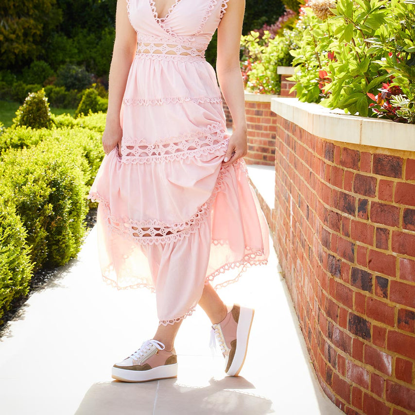 Dandy: Rose Leather & Multi Shoes Sole Bliss