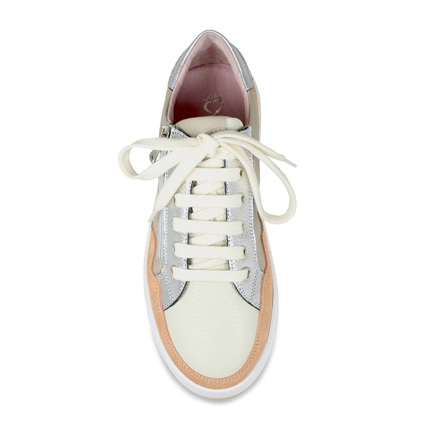 Dandy: Pale Taupe Leather & Multi Shoes Sole Bliss