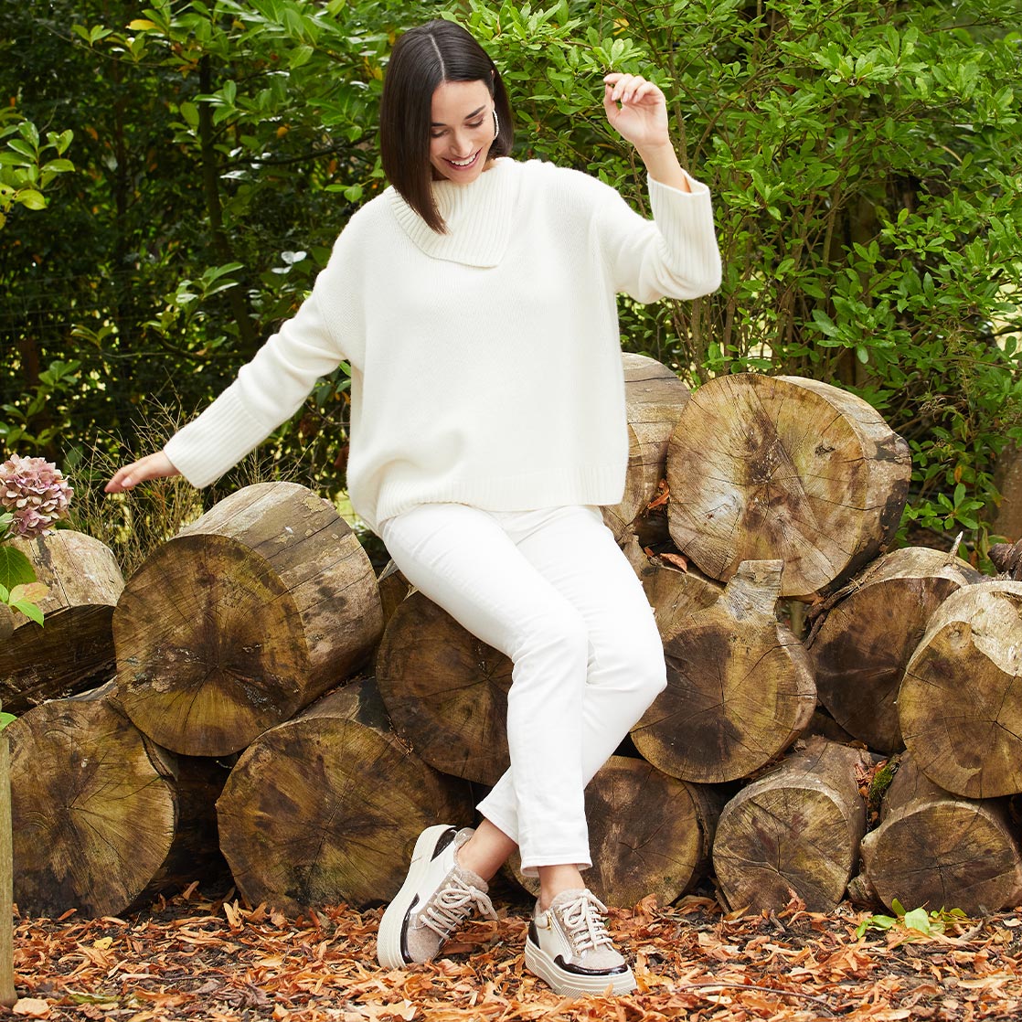 Denver: Taupe Multi Patent & Wool Lining Shoes Sole Bliss