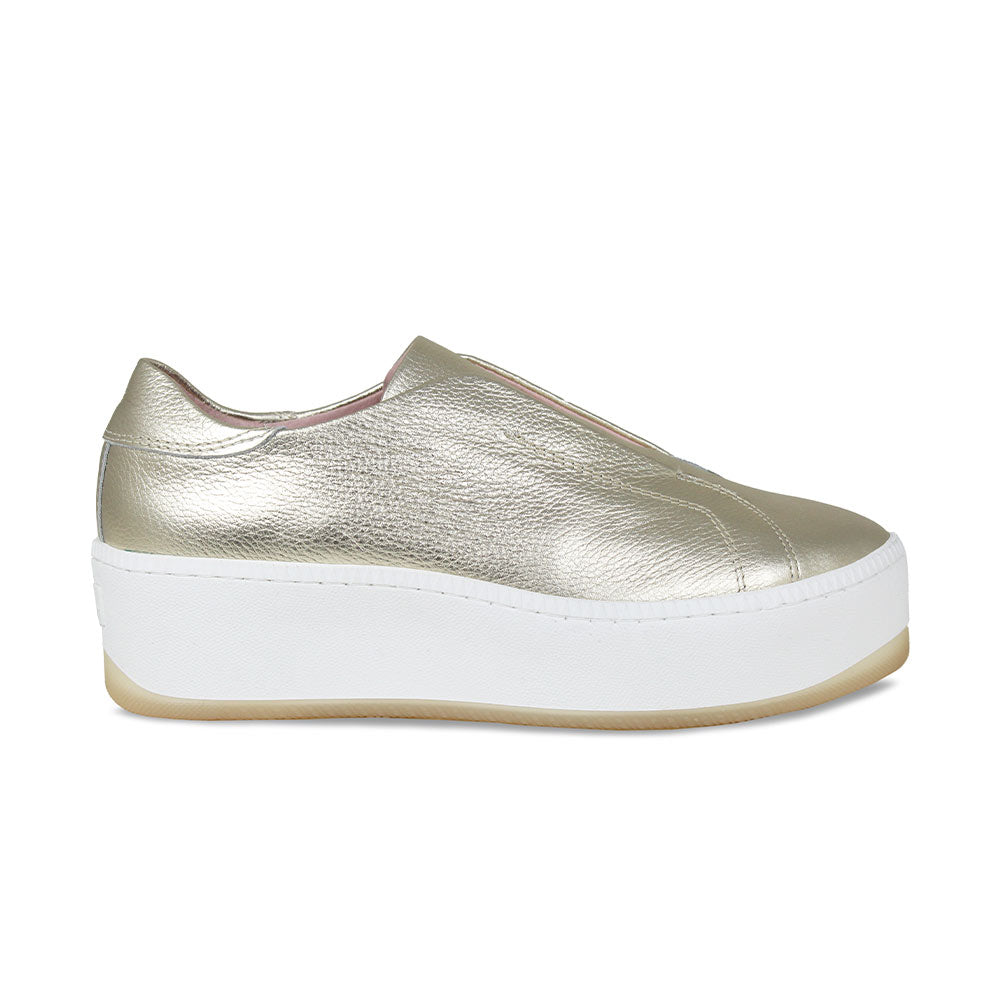 Drama: Gold Leather Shoes Sole Bliss