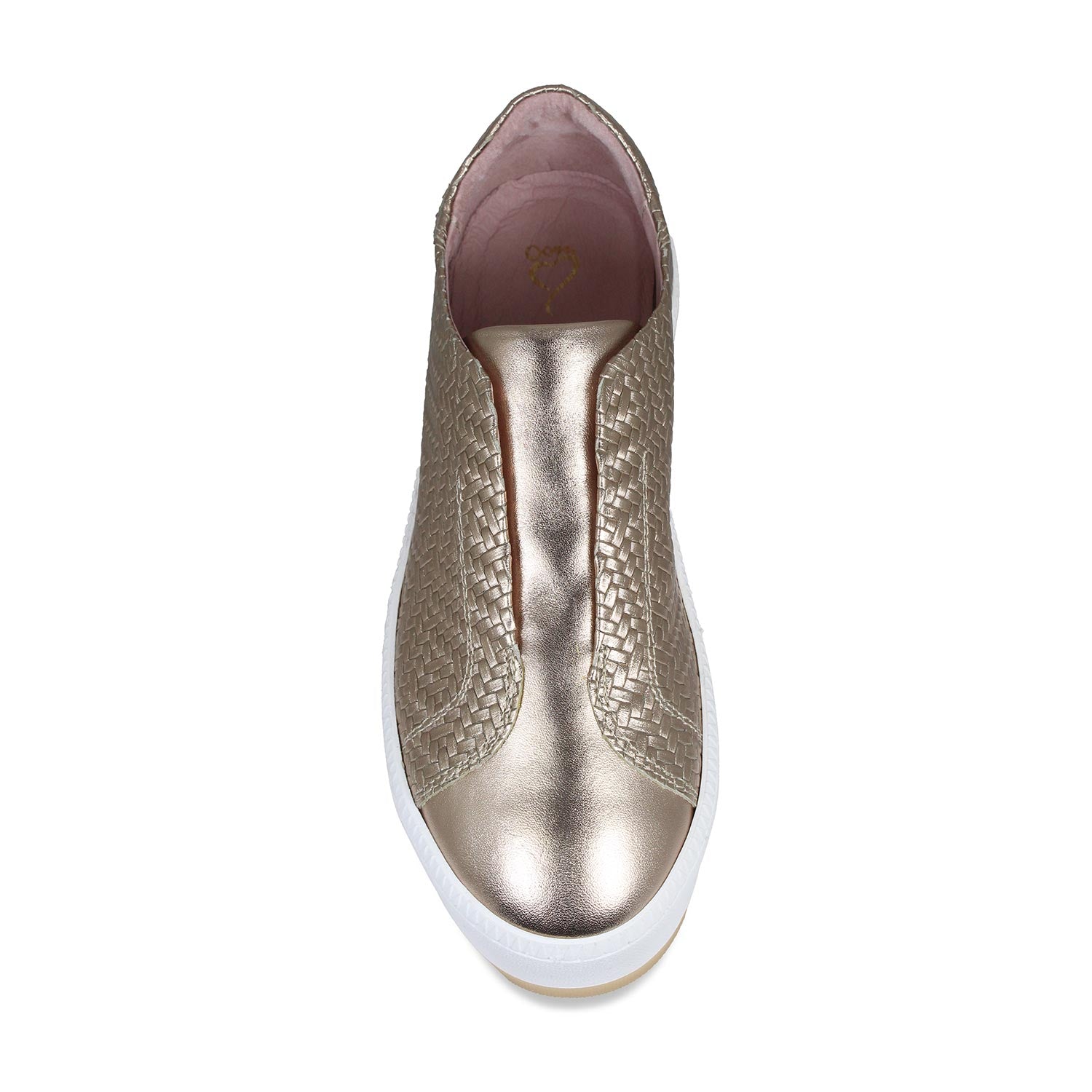 Drama: Metallic Weave Leather Shoes Sole Bliss