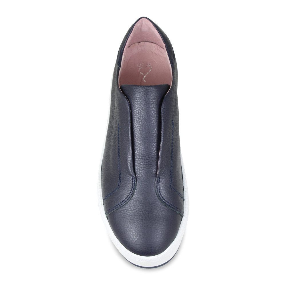 Drama: Navy Leather Shoes Sole Bliss