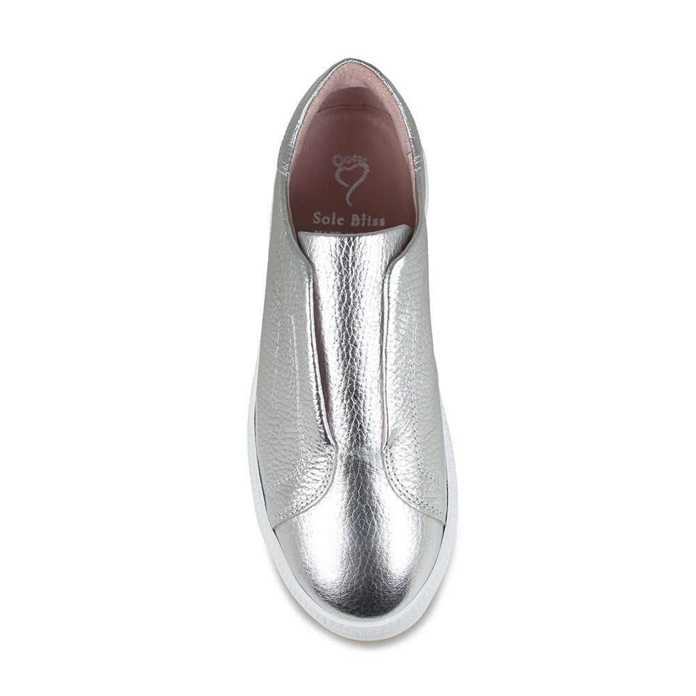 Drama: Silver Leather Shoes Sole Bliss