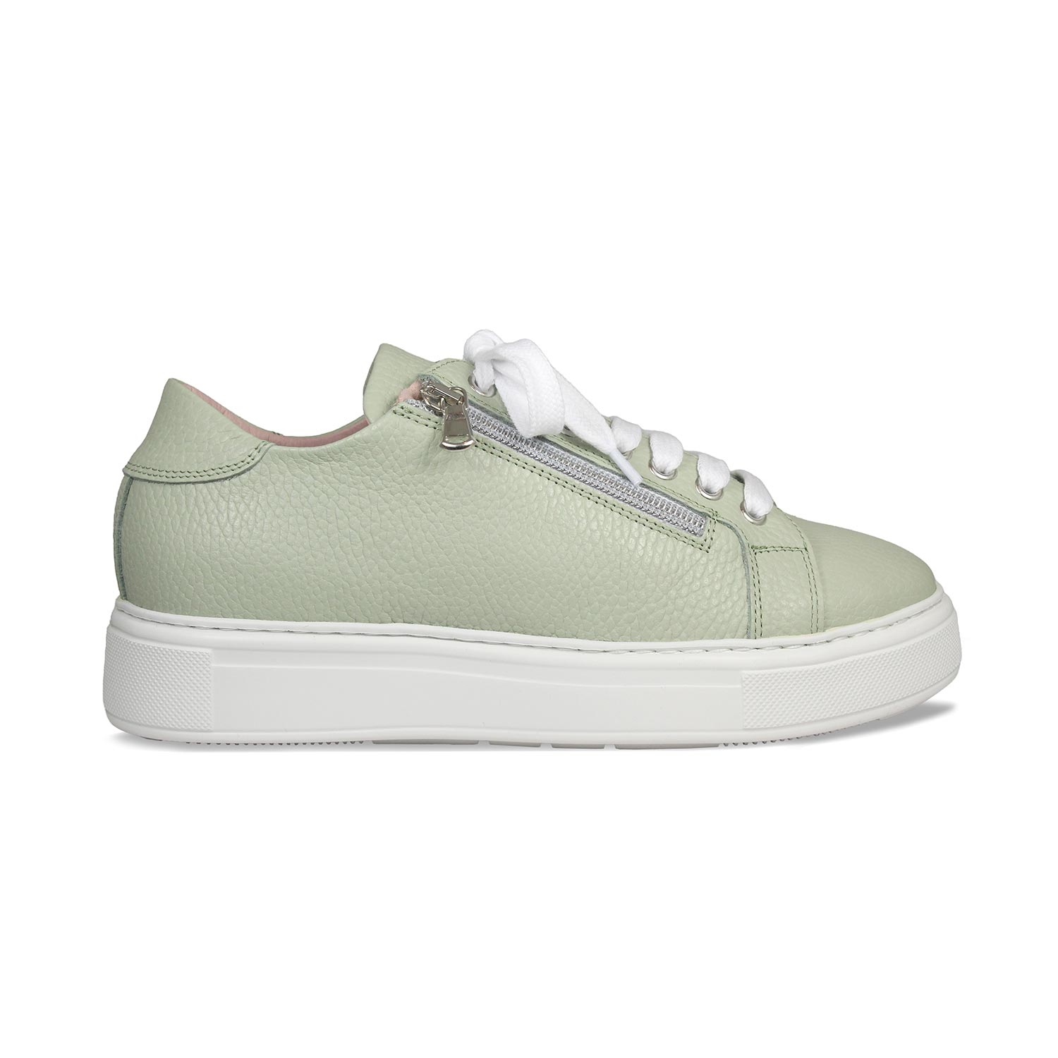 Feather: Mint Green Leather Shoes Sole Bliss