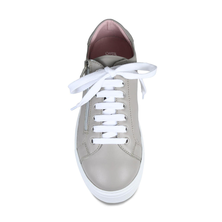 Feather: Taupe Leather Shoes Sole Bliss
