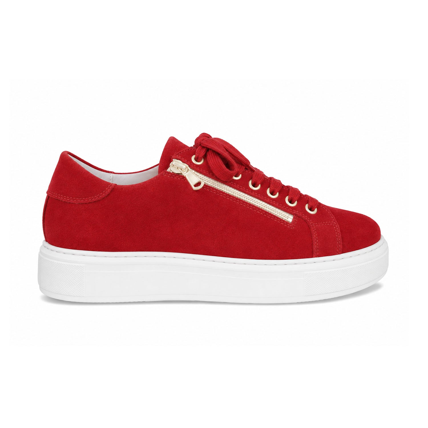 Feather: Red Suede
