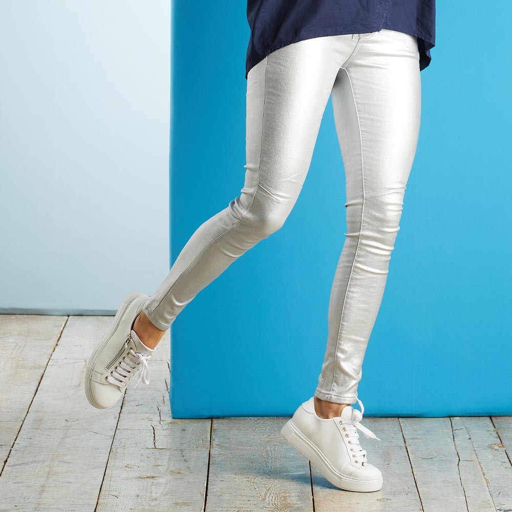 Feather: White Leather Shoes Sole Bliss