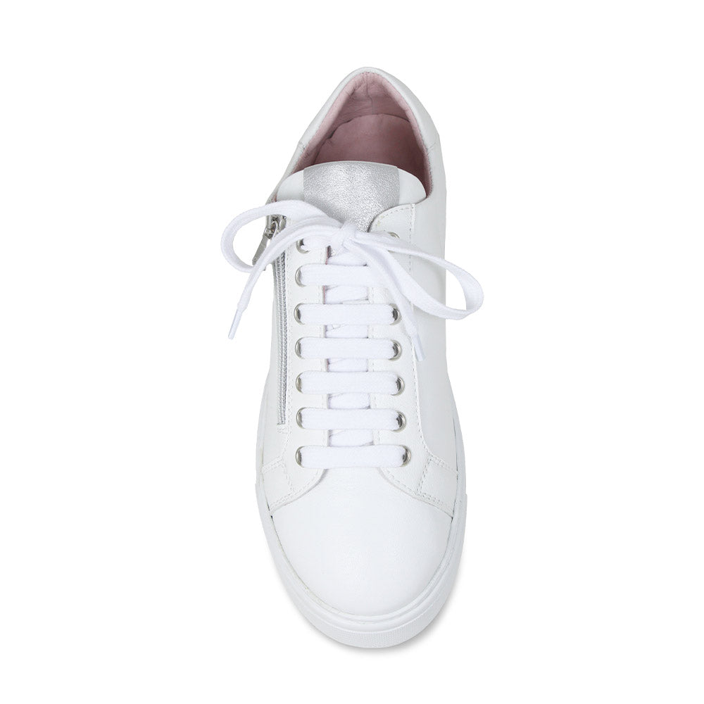 Feather: White Leather Shoes Sole Bliss