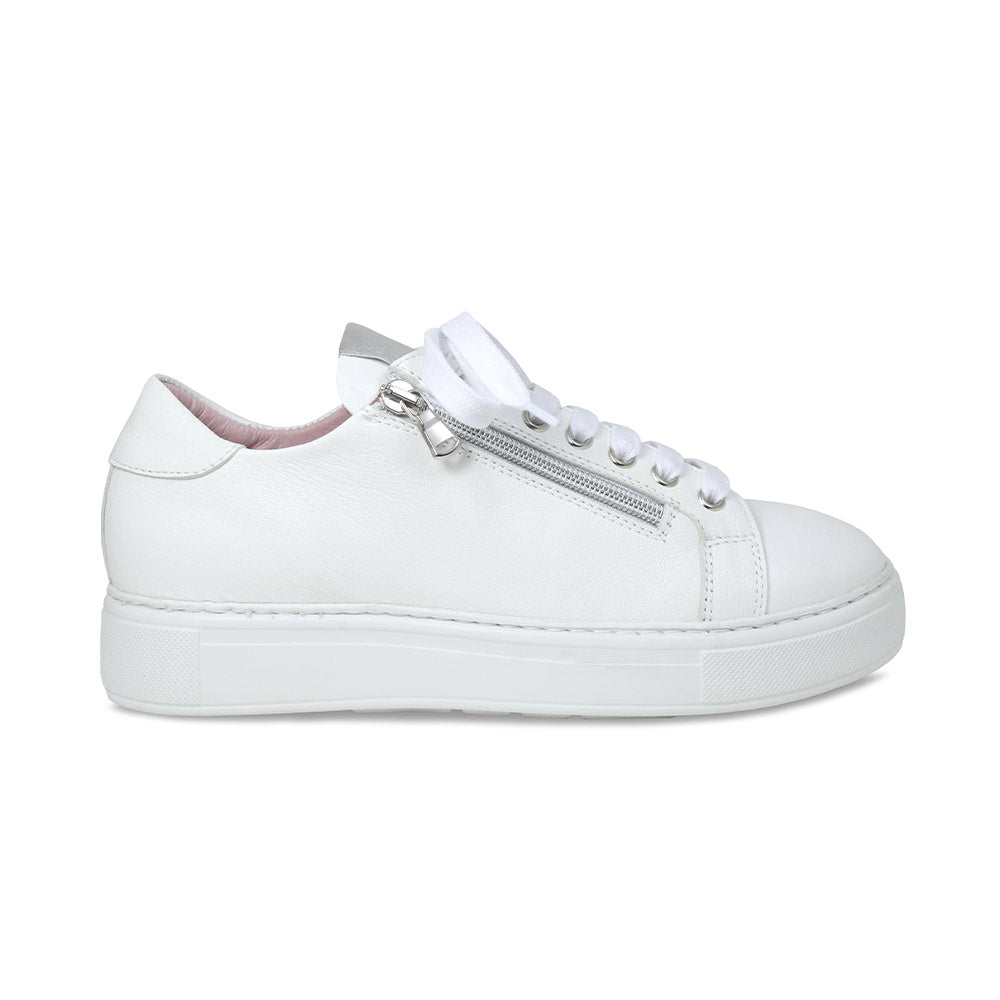 Feather: White Leather Shoes Sole Bliss