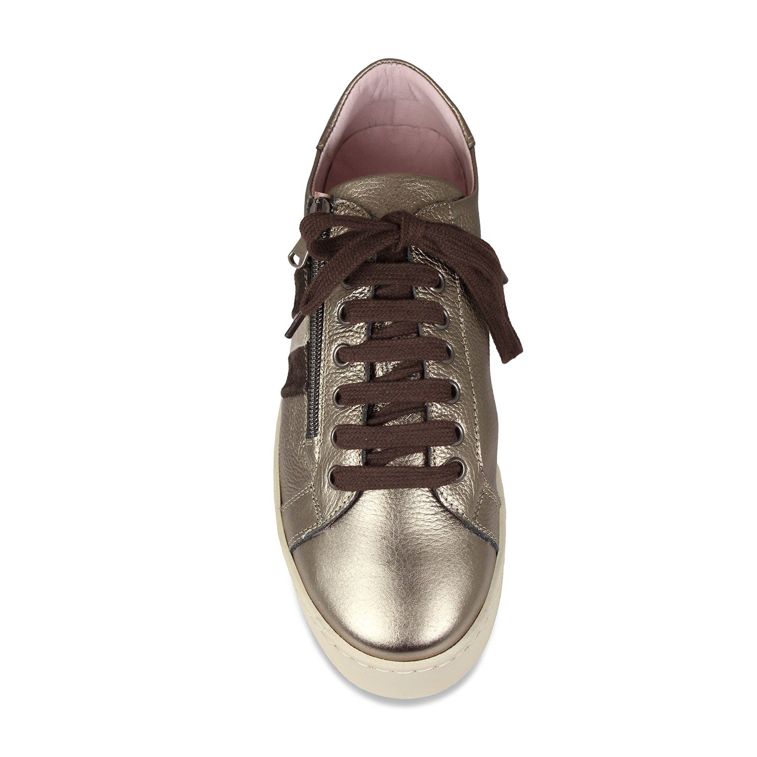Hampton Stripe: Bronze Leather Shoes Sole Bliss