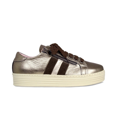 Hampton Stripe: Bronze Leather Shoes Sole Bliss