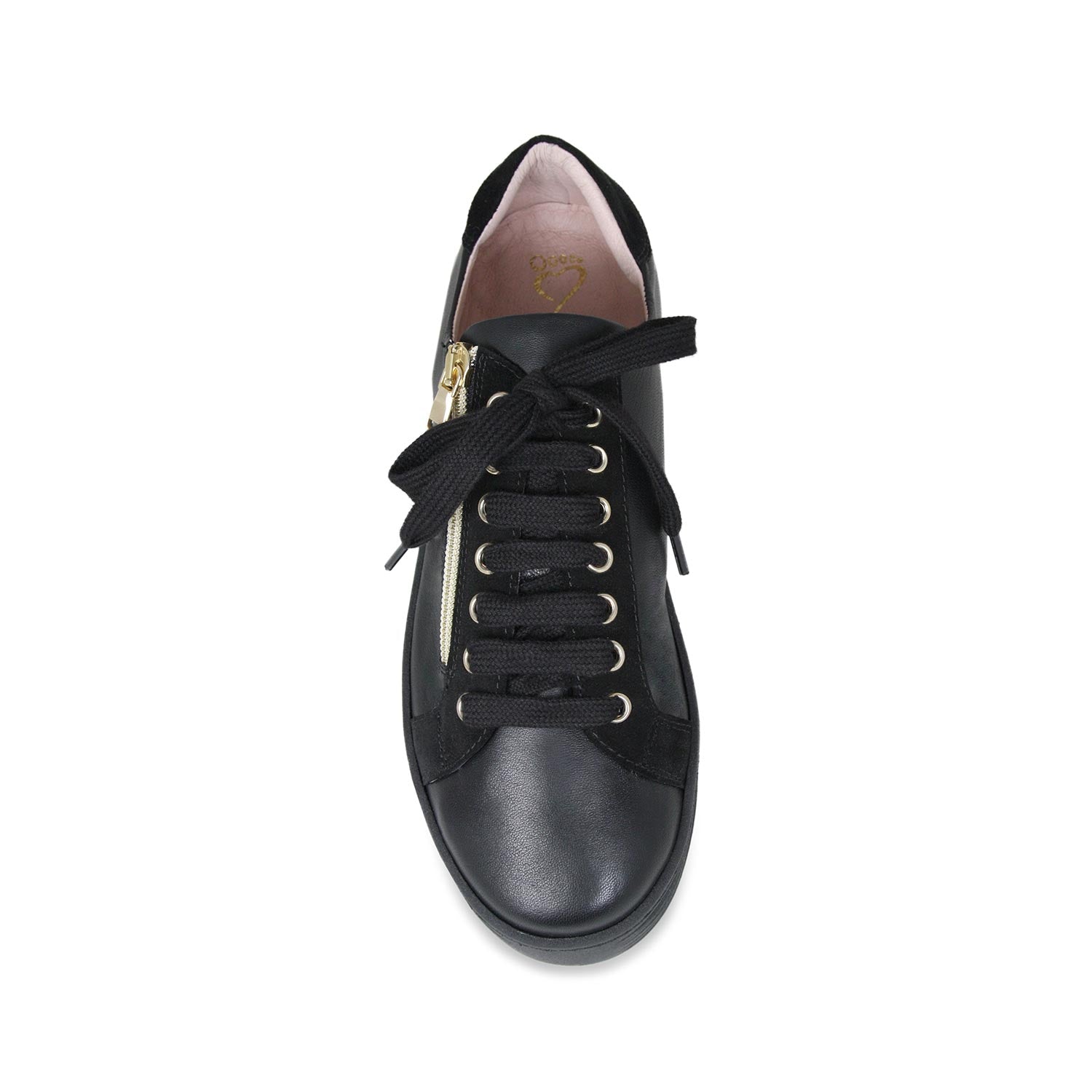 Harley: Black Leather & Suede Shoes Sole Bliss