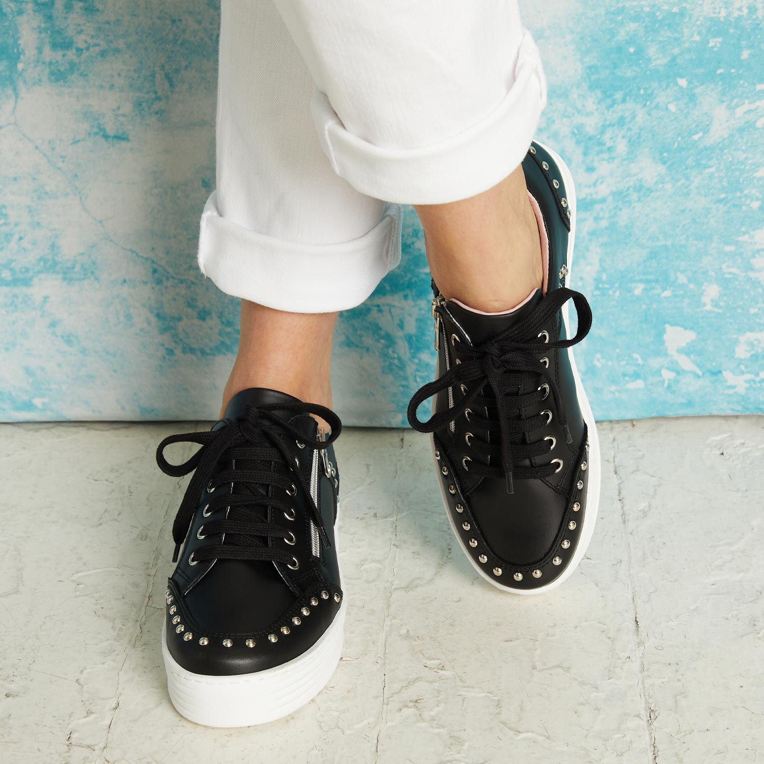 Haven: Black Leather Shoes Sole Bliss