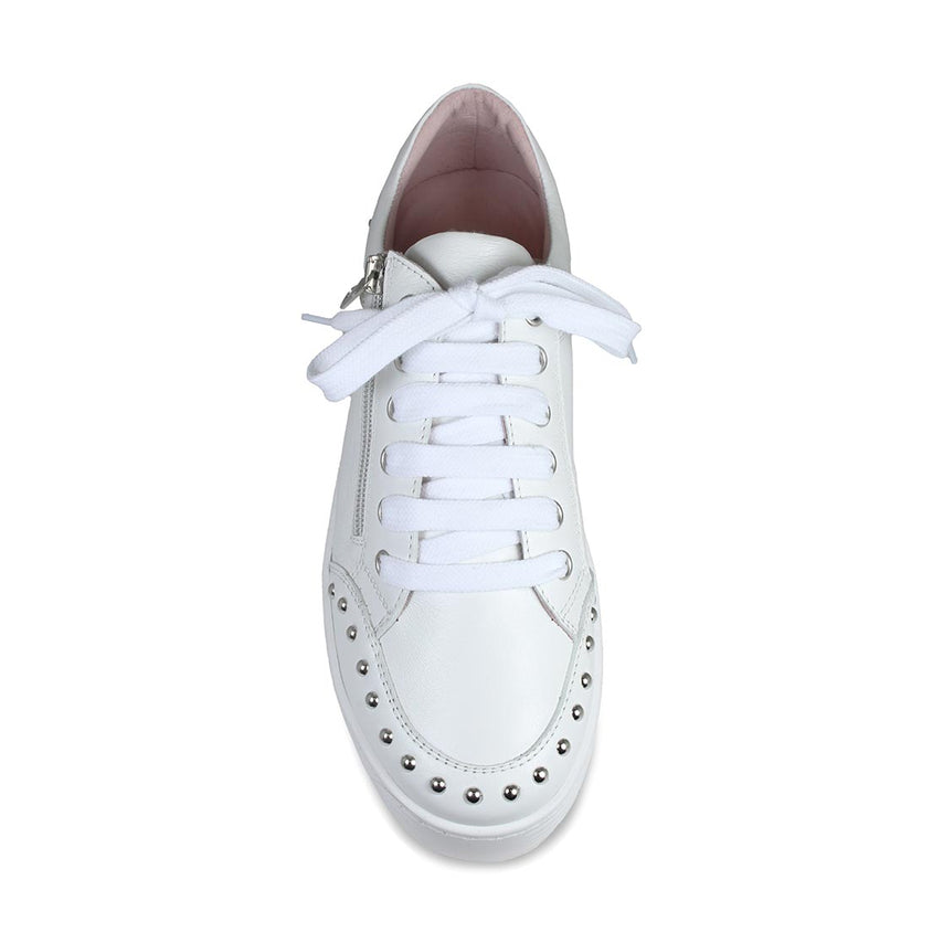 Haven: White Leather Shoes Sole Bliss