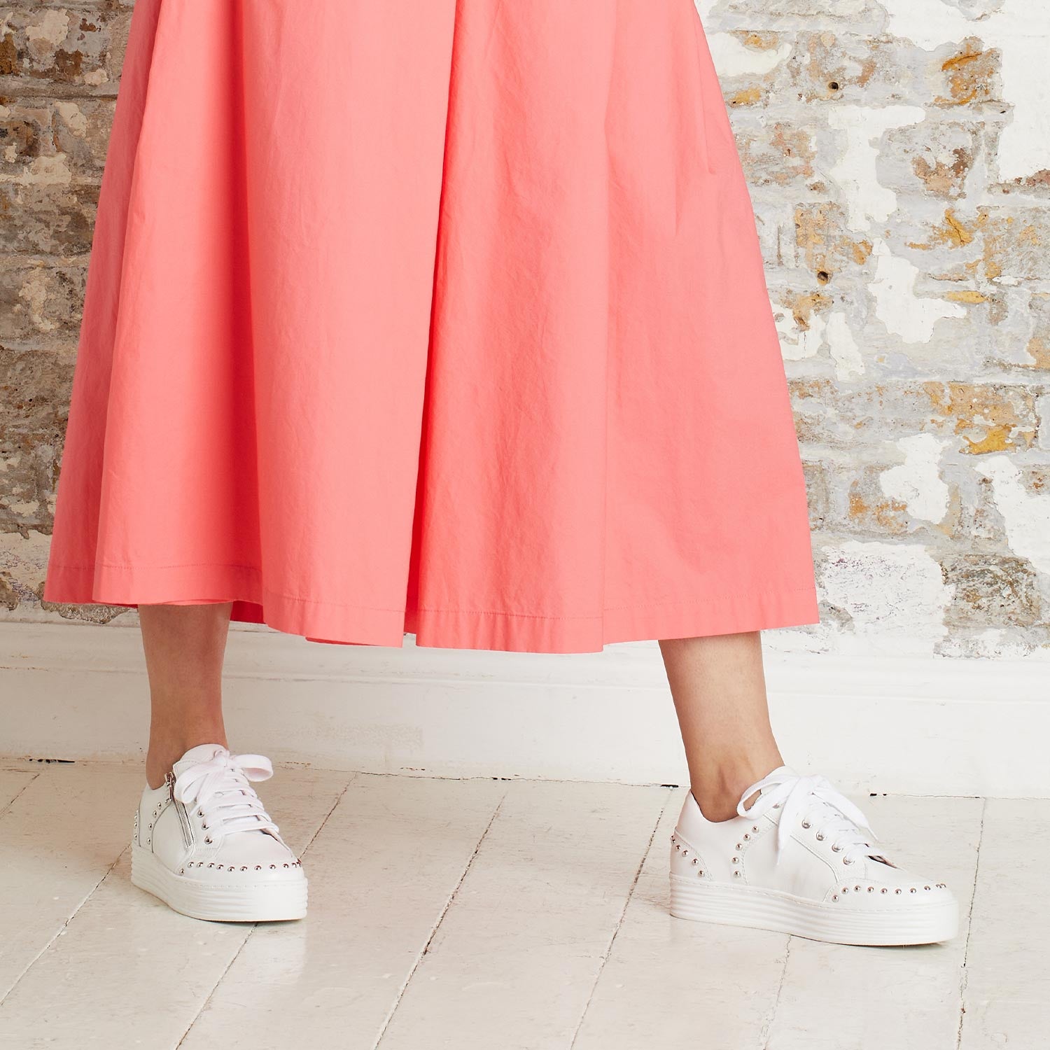 Haven: White Leather Shoes Sole Bliss