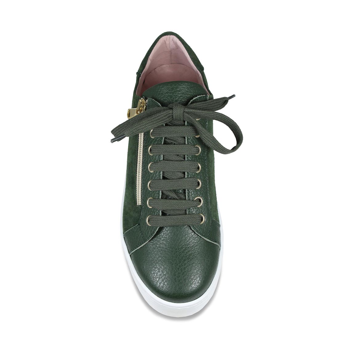 Hero: Forest Green Leather & Suede Shoes Sole Bliss