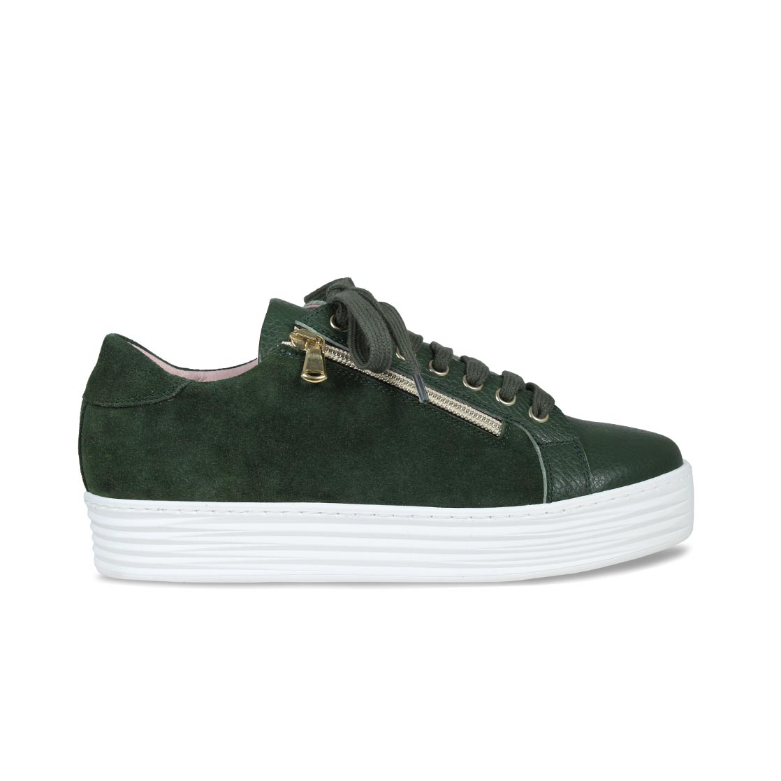 Hero: Forest Green Leather & Suede Shoes Sole Bliss