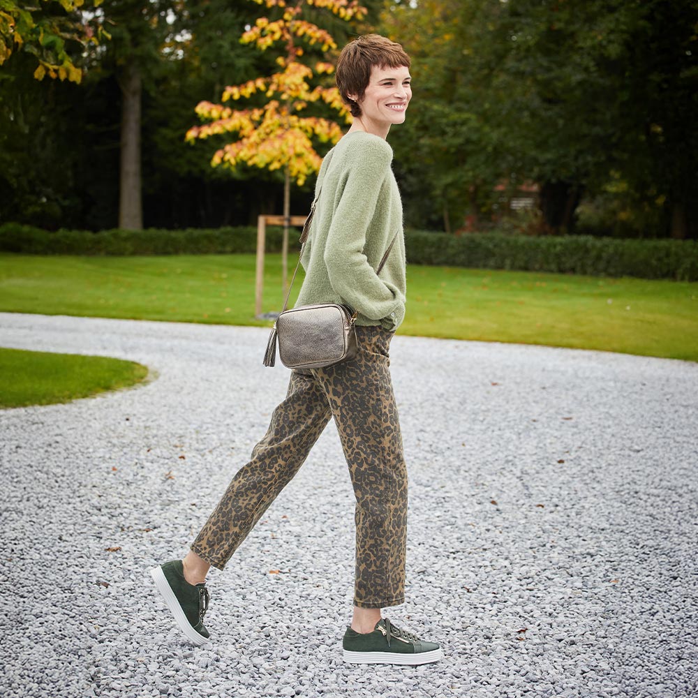 Hero: Forest Green Leather & Suede Shoes Sole Bliss