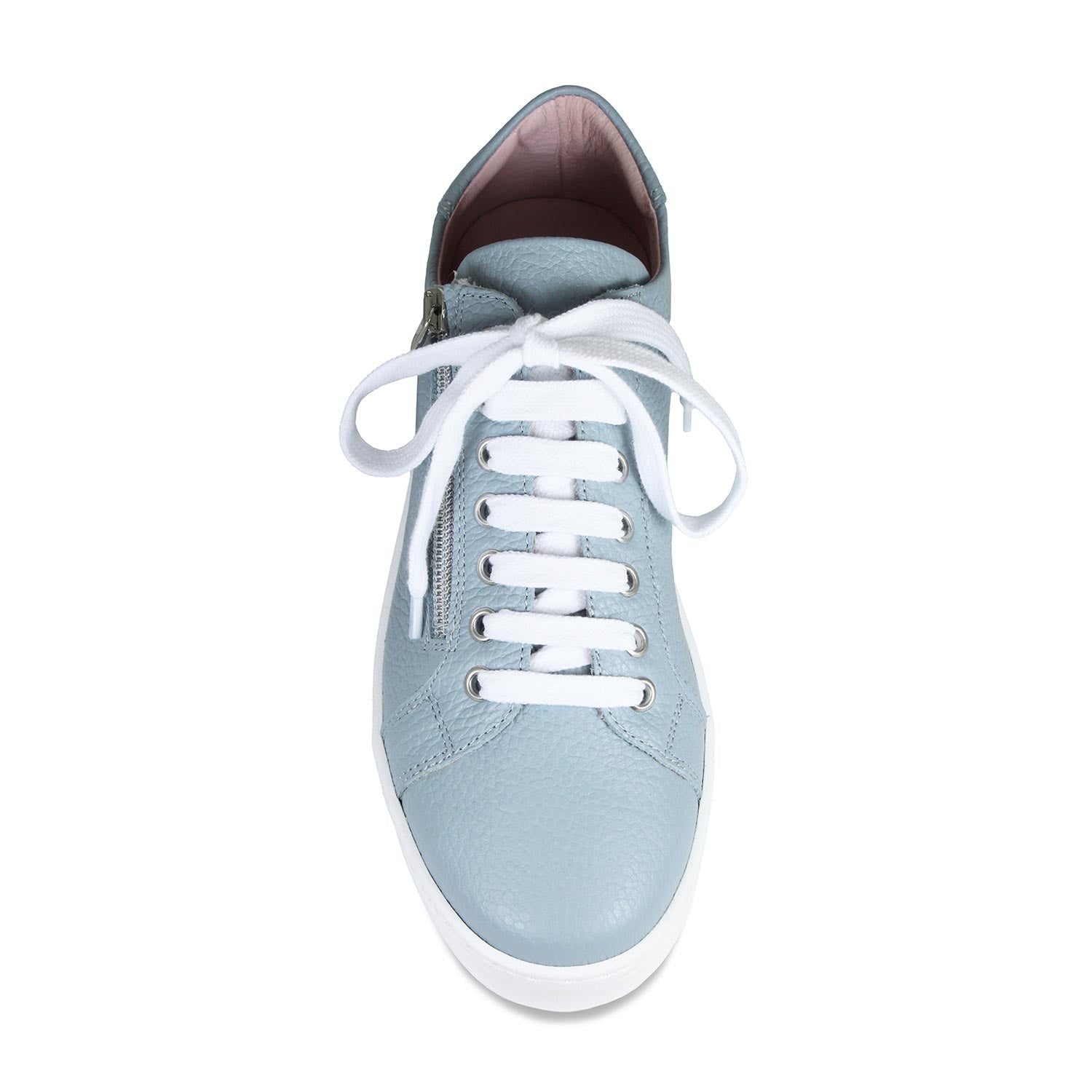 Hero: Pale Blue Leather Shoes Sole Bliss