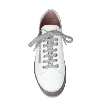 Hero: White Leather & Grey Shoes Sole Bliss