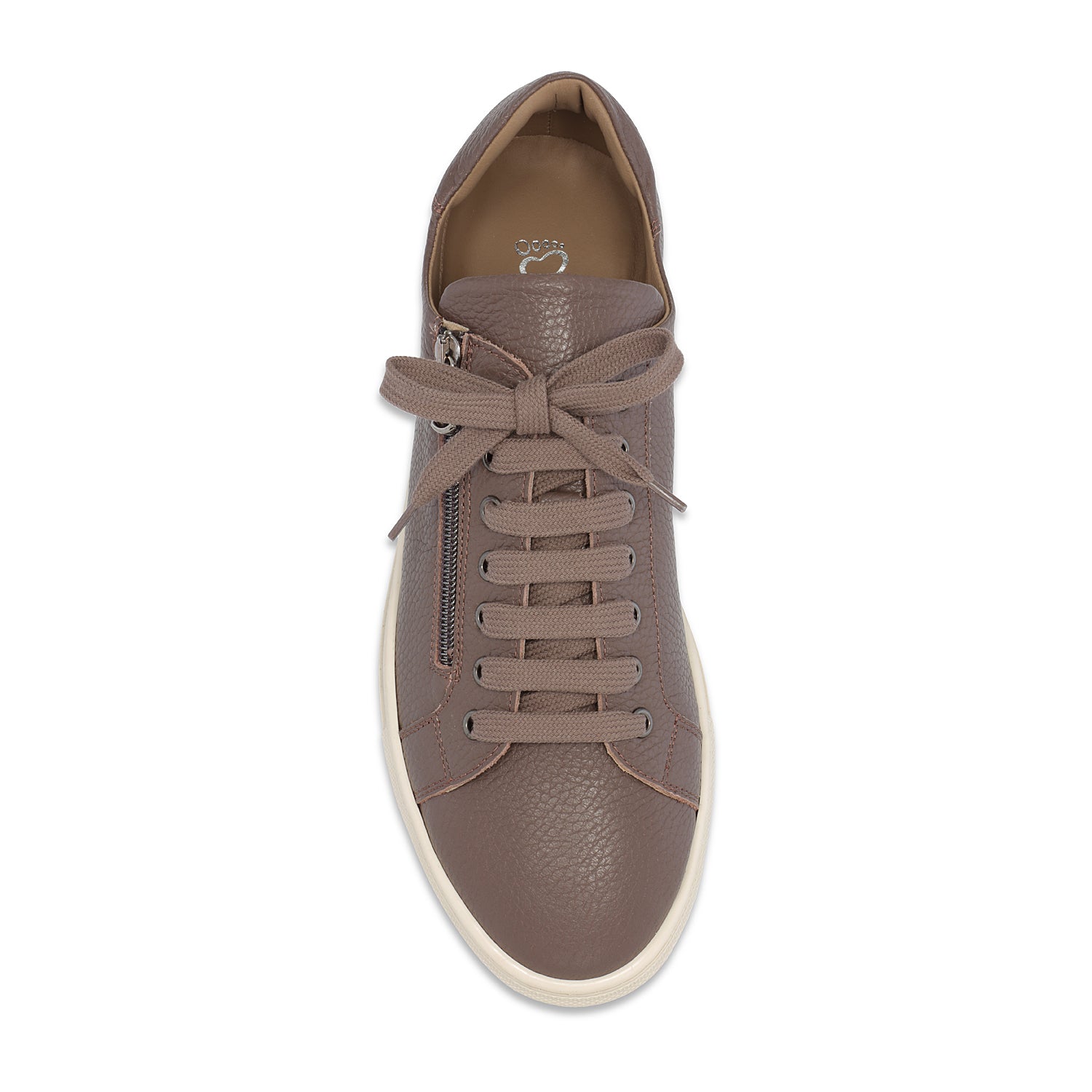 MEN'S Stride: Taupe Leather Shoes Sole Bliss