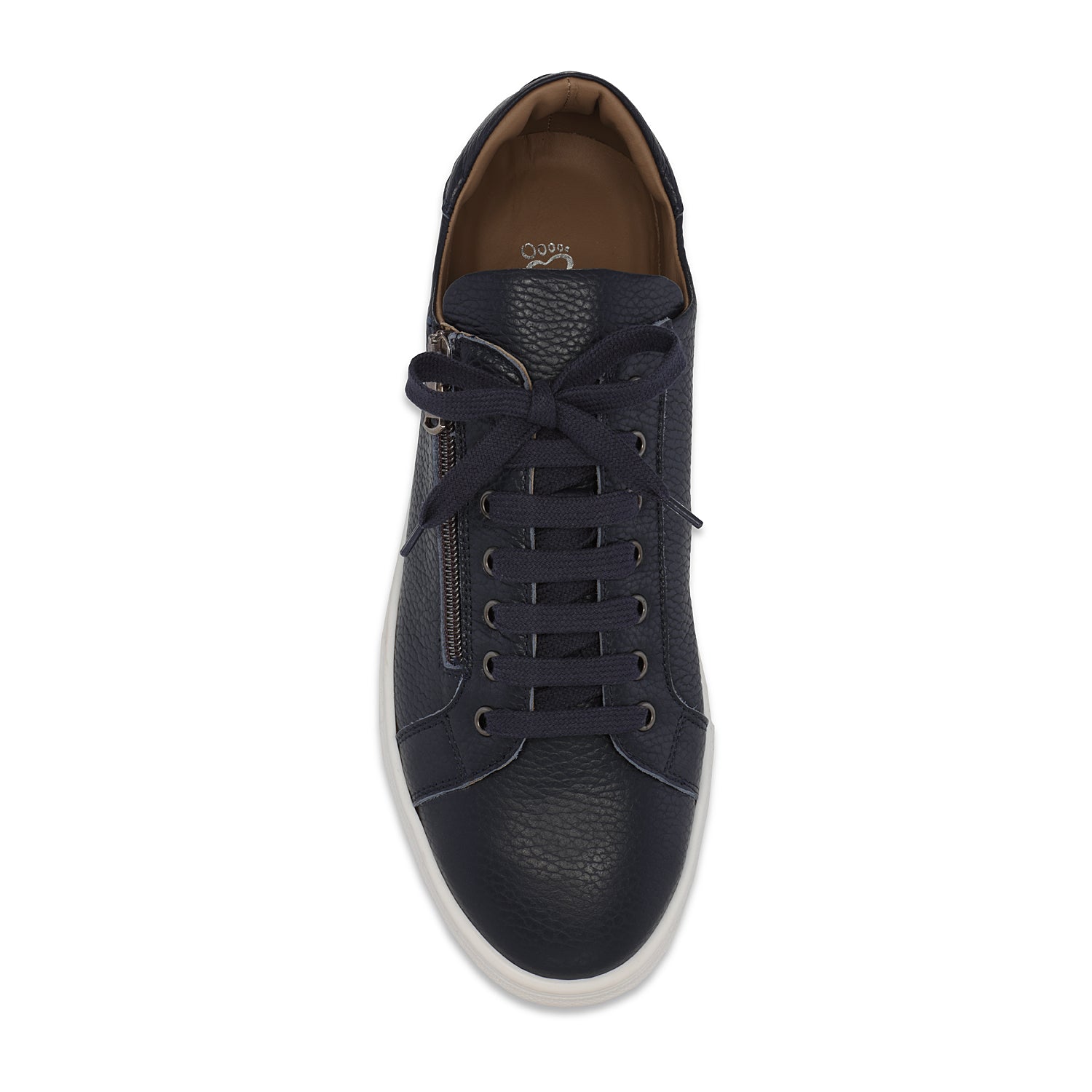 MEN'S Stride: Navy Leather Shoes Sole Bliss