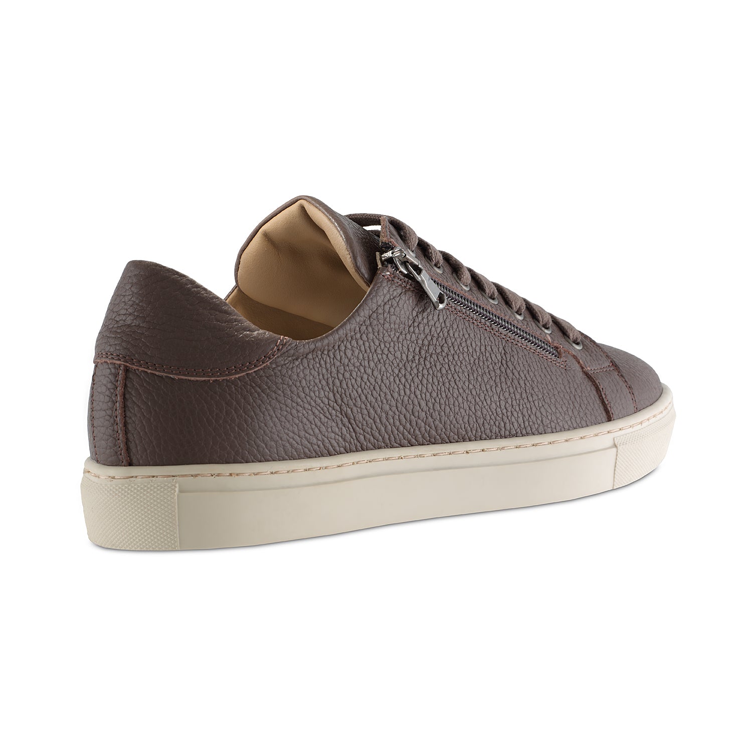 MEN'S Stride: Taupe Leather Shoes Sole Bliss