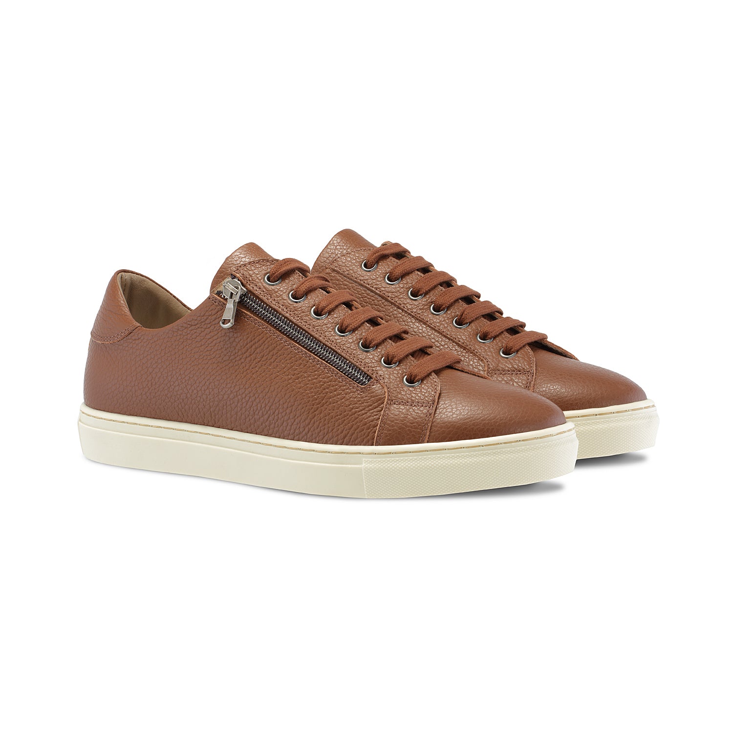 MEN'S Stride: Tan Leather Shoes Sole Bliss