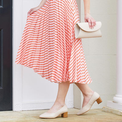 Ingrid: Cream Leather Shoes Sole Bliss