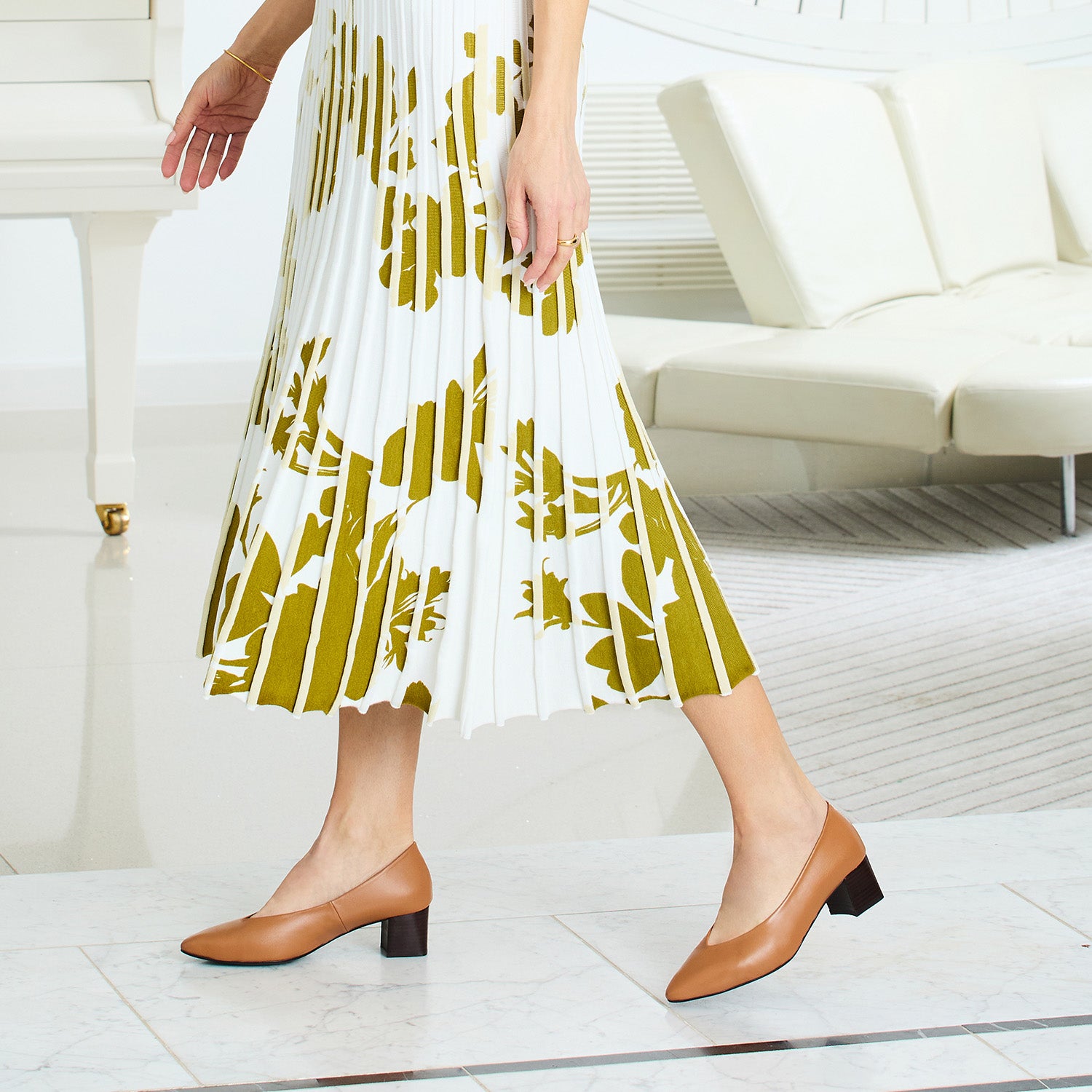 Ingrid: Tan Leather Shoes Sole Bliss