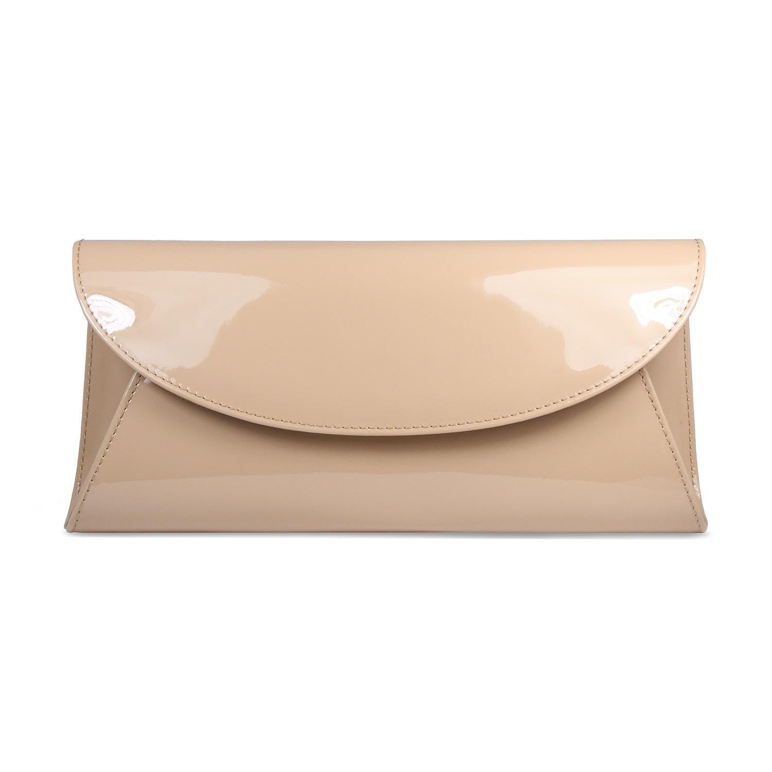 Jenna: Nude Patent Leather Bags Sole Bliss
