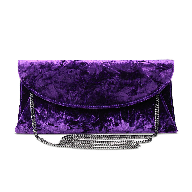 Jenna: Luxe Purple Velvet Bags Sole Bliss