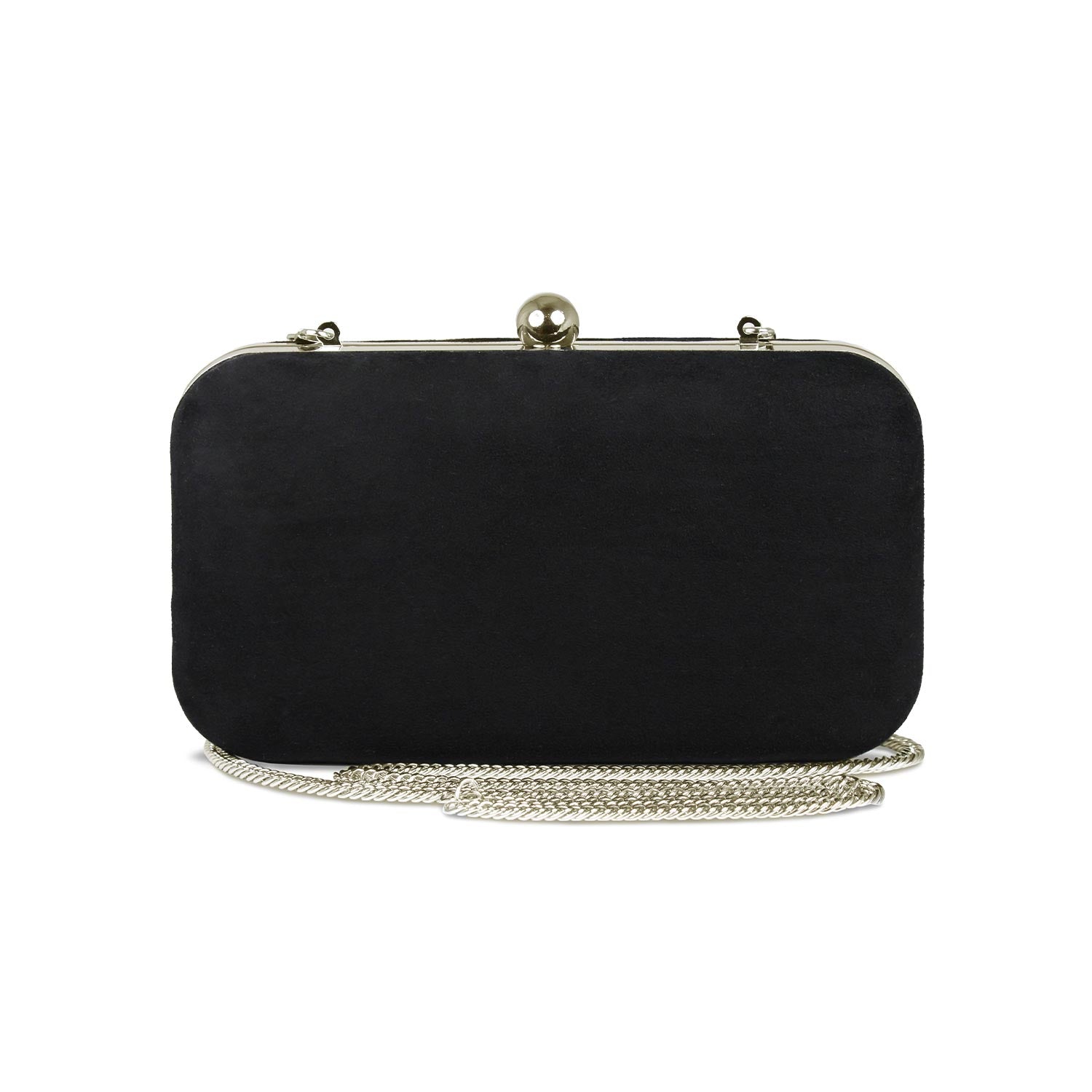 Jewel: Black Suede & Gold Bags Sole Bliss