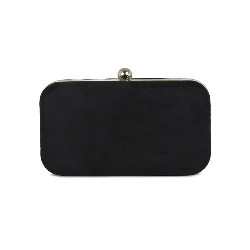 Jewel: Black Suede & Gold Bags Sole Bliss
