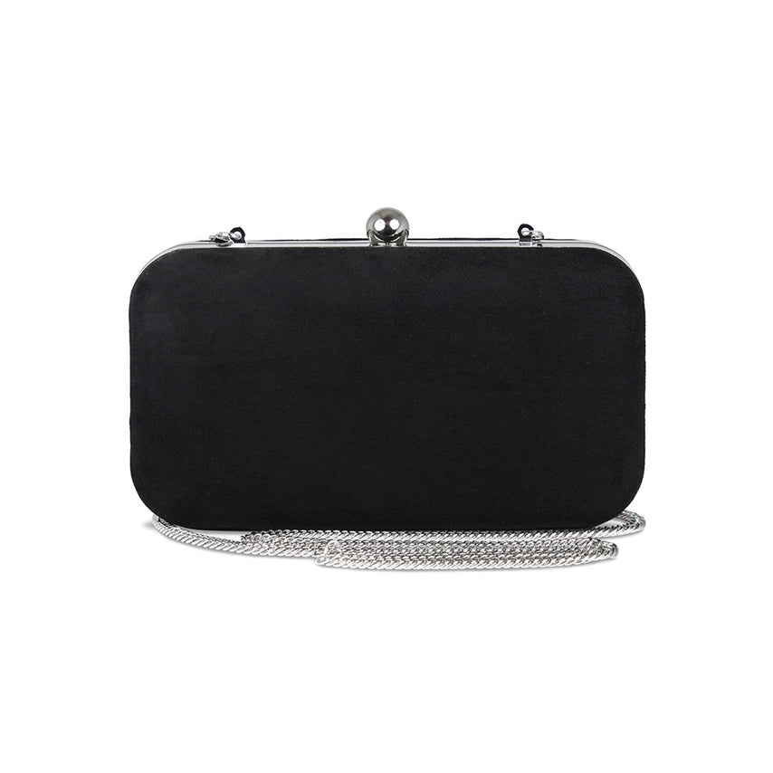 Jewel: Black Suede & Silver Bags Sole Bliss