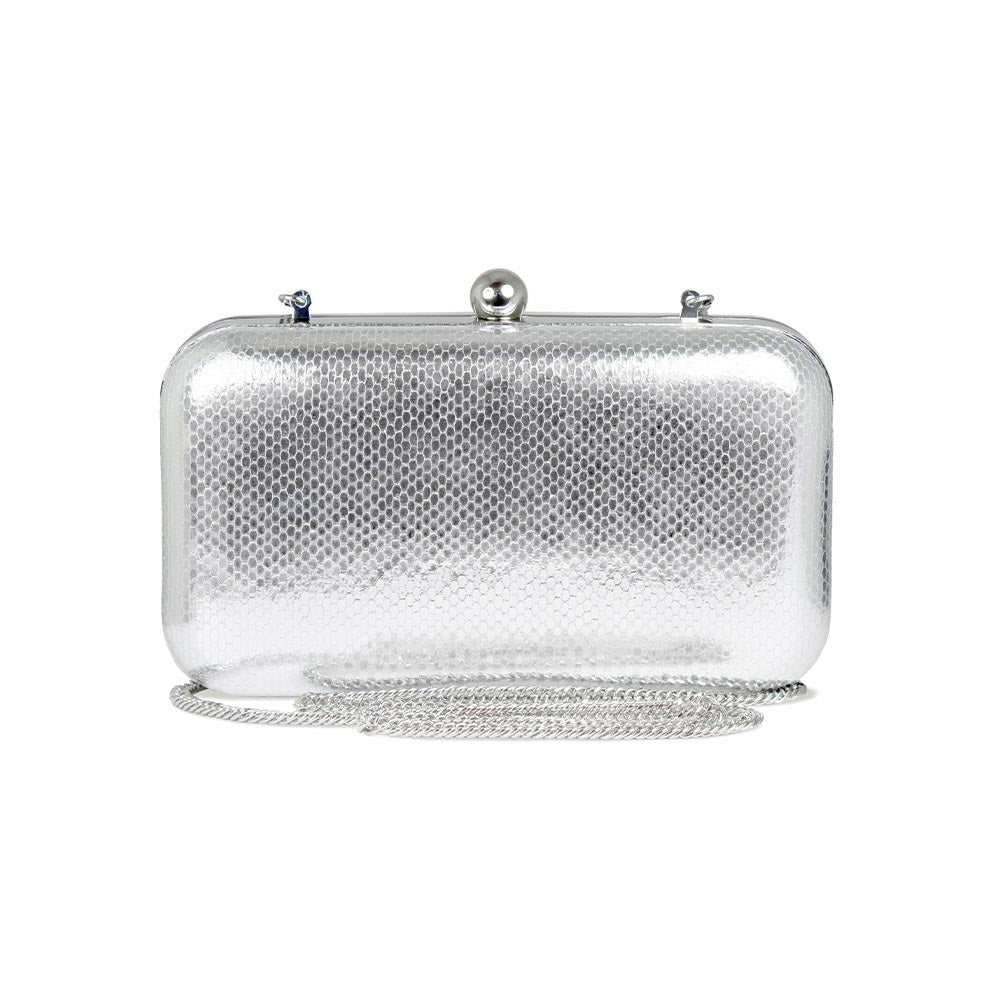 Jewel: Silver Snake Print Leather Bags Sole Bliss